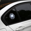 Creative 3D Deco Sport Golf Balls Car Window Crack Decal Sticker(White)