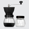 Portable Conical Burr Mill Manual Spice Herbs Hand Grinding Machine Coffee Bean Grinder with Seal Pot