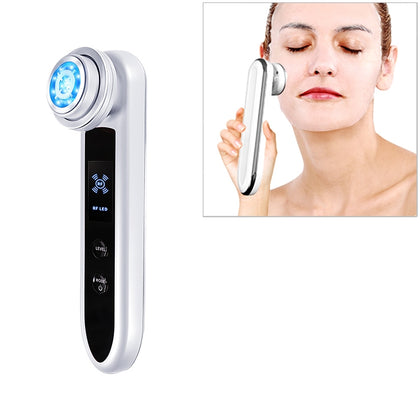 BLK-D919 RF Instrument Facial Vibration Compact Lifting Massager Micro Current Beauty Instrument(White)