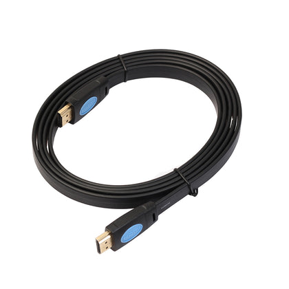 1.8m HDMI 2.0 Version 4K HD Noodle Line Gold-plated Head HDMI Male to HDMI Male Audio Video Connector Adapter Cable