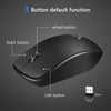 WSKY T16 2.4GHz Wireless 1600DPI Optical Mouse with Receiver(Black)
