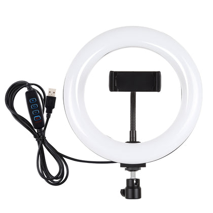 7.9 inch 20cm USB 3 Modes Dimmable Dual Color Temperature LED Curved Light Ring Vlogging Selfie Photography Video Lights with Pho