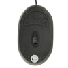 1000dpi Colorful Light USB Scroll Wheel Optical Mouse(Black)