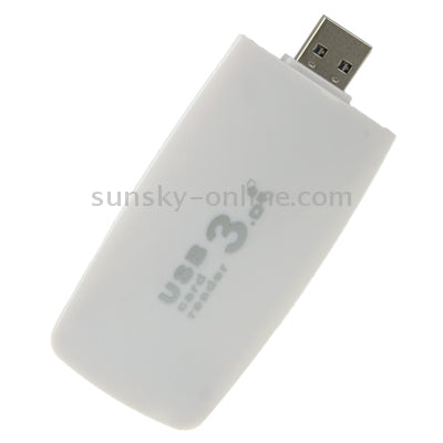 Hi-Speed 4 Slot USB 3.0 Universal Card Reader, Support SD / MS / TF / CF Card(White)
