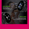 D18 1.3inch TFT Color Screen Smart Watch IP65 Waterproof,Support Call Reminder /Heart Rate Monitoring/Blood Pressure Monitoring/Sleep Monitoring(Black)