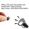 A1 1.54 inch IPS Screen Bluetooth Smart Watch Support Call Music Photography TF Card(WHITE)