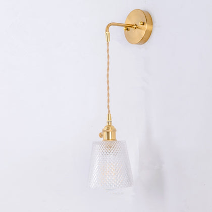 Modern Minimalist Restaurant Bar Single-Head Braided Wire Copper Lamp Chandelier, Power source: White Light 5W(H)