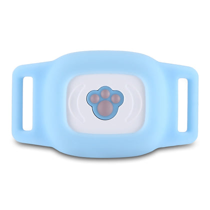 Waterproof Pet GPS Tracker Dog Cat  Adjustable Collar Remote Shutdown Magnetic Charging GPS Trackers(Blue)