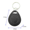 10 PCS 125KHz TK/EM4100 Proximity ID Card Chip Keychain Key Ring(Black)