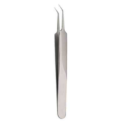 Stainless Steel Straight Bend Curved Blackhead Acne Clip Tweezer Pimple Remover(Oblique Clip)
