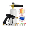 9 PCS / Set Pressure Washer Car Wash Tools with High Pressure Water Gun+Foam Pot+5 PCS Nozzle+Towel+Sponge