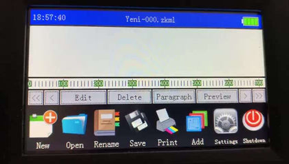 600DPI Handheld expire date barcode labeling printer machine