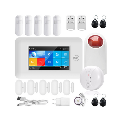 IOS Android control wireless home security GSM alarm system set