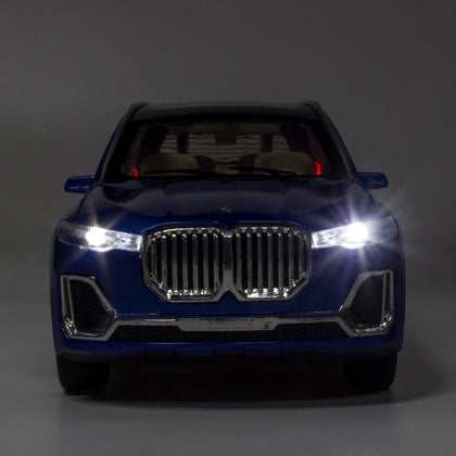 1 24 Simulation BMW X7 Alloy Acousto-optic Recoil Children's Toy Car Model
