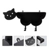 Black Cat Toilet Roll Holder Paper Bathroom Iron Storage Free-Standing Crafts Ornaments Roll Paper Towel Holder