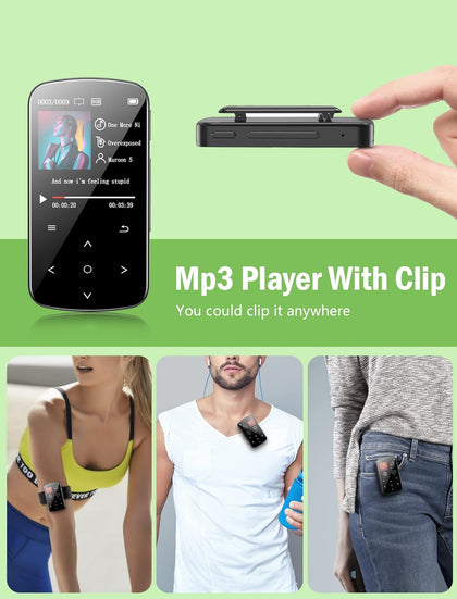 64GB MP3 Player with Bluetooth 5.2, Sensitive Touch Button&1.5