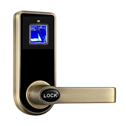 OS8818F Optical Fingerprint Door Lock, Replaceable Ball Lock, Zinc Alloy Material, with Mechanism Keys(Bronze)
