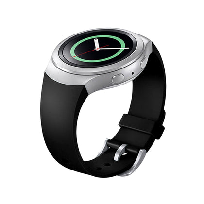 For Samsung Gear S2 Watch Solid Color Silicone Watchband(Black)