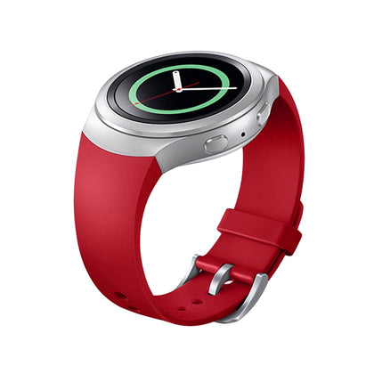 For Samsung Gear S2 Watch Solid Color Silicone Watchband(Red)