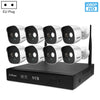 SriHome NVS002 1080P 8-Channel NVR Kit Wireless Security Camera System, Support Humanoid Detection / Motion Detection / Night Vision, EU Plug