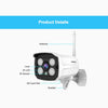 SriHome SH024 3.0 Million Pixels 1296P HD Outdoor IP Camera, Support Motion Detection / Humanoid Detection / Night Vision / TF Card, EU Plug