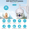 SriHome SH028 3.0 Million Pixels 1296P HD 5X Optical Zoom PTZ IP Camera, Support Two Way Talk / Motion Detection / Color Night Vision / TF Card, EU Plug