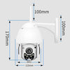 IP-CP05 3.0 Million Pixels WiFi Wireless Surveillance Camera HD PTZ Home Security Outdoor Waterproof Network Dome Camera, Support Night Vision & Motion Detection & TF Card, EU Plug