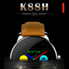 K88H 1.22 inch 2.5D Curved Screen Bluetooth 4.0 IP54 Waterproof Cowhide Strap Smart Bracelet with Heart Rate Monitor & BT Call & Pedometer & Call Reminder & SMS / Twitter Alerts & Anti lost & Remote Camera Functions For Android 4.4 OS and IOS 7.0 or Above