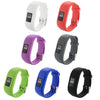 For Garmin Vivofit 3 Smart Watch Silicone Watchband, Length: about 24.2cm(Black)