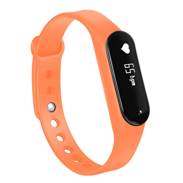 CHIGU C6 0.69 inch OLED Display Bluetooth Smart Bracelet, Support Heart Rate Monitor / Pedometer / Calls Remind / Sleep Monitor / Sedentary Reminder / Alarm / Anti-lost, Compatible with Android and iOS Phones (Orange)