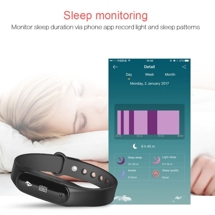 CHIGU C6 0.69 inch OLED Display Bluetooth Smart Bracelet, Support Heart Rate Monitor / Pedometer / Calls Remind / Sleep Monitor / Sedentary Reminder / Alarm / Anti-lost, Compatible with Android and iOS Phones (Orange)