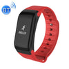 TLWT1 0.66 inch OLED Display Bluetooth Smart Bracelet, IP66 Waterproof, Support Heart Rate Monitor / Blood Pressure & Blood Oxygen Monitor / Pedometer / Calls Remind / Sleep Monitor / Sedentary Reminder / Alarm, Compatible with Android and iOS Phones (Red