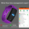 QS01 0.96 inches TFT Color Screen Smart Bracelet IP67 Waterproof, Support Call Reminder /Heart Rate Monitoring /Sleep Monitoring /Blood Pressure Monitoring /Sedentary Reminder (Blue)