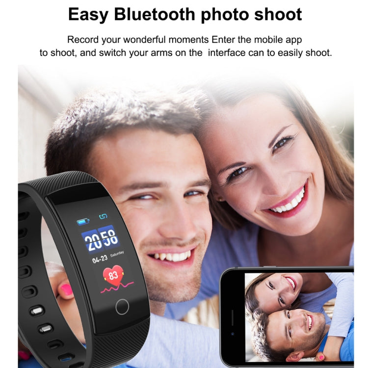 QS80 Plus 0.96 inches TFT Color Screen Smart Bracelet IP67 Waterproof, Support Call Reminder /Heart Rate Monitoring /Sleep Monitoring /Blood Pressure Monitoring /Sedentary Reminder (Blue)