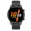 DT95 1.3 inch Round Color Screen Smart Watch, IP68 Waterproof, Support Heart Rate Blood Pressure Monitoring / Sedentary Reminder / Sleep Monitoring, Silicone Strap (Black)
