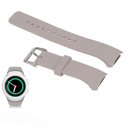 Solid Color Wrist Strap Watch Band for Galaxy Gear S2 R720 (Khaki)