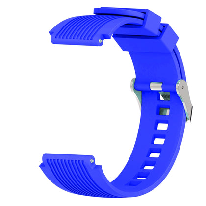 Vertical Grain Wrist Strap Watch Band for Galaxy Watch 46mm (Sapphire Blue)
