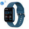 P6 1.4 inch Full Circle Full Touch Silicone Strap Smart Sport Watch IP67 Waterproof, Support Real-time Heart Rate Monitoring / Sleep Monitoring / Bluetooth / Alarm Clock (Blue)