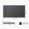 VEIKK A15PRO 10x6 inch 5080 LPI Type-C Interface Smart Touch Electronic Graphic Tablet (Blue)
