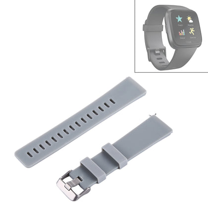 For Fitbit Versa / Versa 2 Simple Fashion Silicone Watch Strap(Grey)