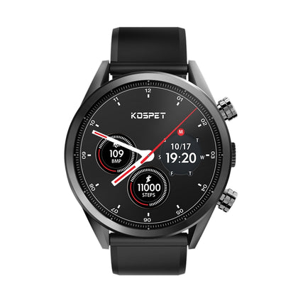 Kospet HOPE Dual 4G 3+32G IP67 Waterproof 1.39-inch Ceramic bezel Smart Watch with Detachable Silicone Strap, Amoled Display, Supp