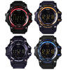 EX16 1.12 Inch FSTN LCD Full Angle Screen Display Sport Smart Watch, IP67 Waterproof, Support Pedometer / Stopwatch / Alarm / Notification Remind / Call Notify / Camera Remote Control / Calories Burned, Compatible with Android and iOS Phones(Red)