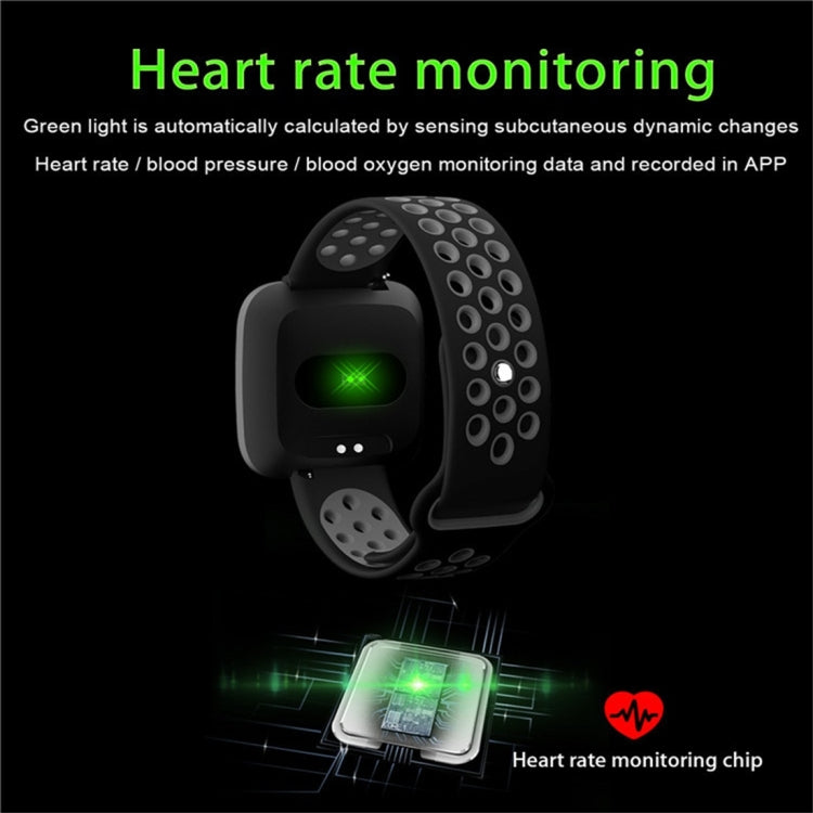 F15 1.3 inch TFT IPS Color Screen Smart Bracelet, Support Call Reminder/ Heart Rate Monitoring /Blood Pressure Monitoring/ Sleep Monitoring/Blood Oxygen Monitoring (Black)