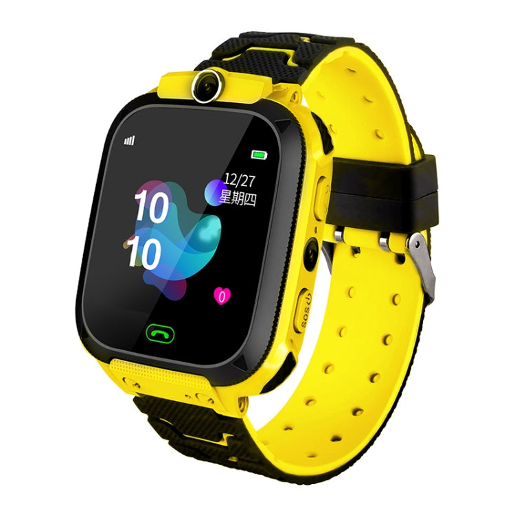 Q12B 1.44 inch Color Screen Smartwatch for Children, Support LBS Positioning / Two-way Dialing / One-key First-aid / Voice Monitoring / Setracker APP (Yellow)