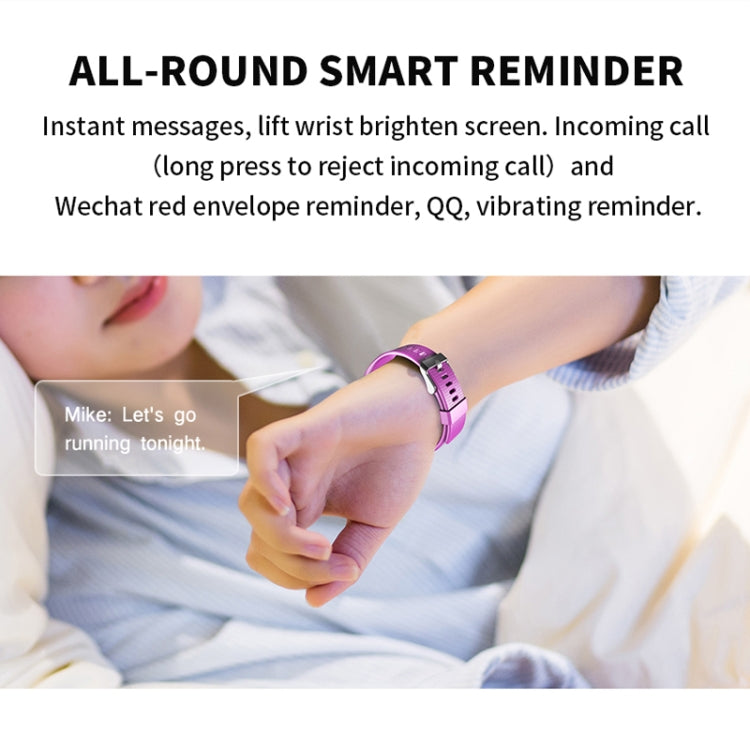 CK28 Smart Bracelet, Support Heart Rate & Blood Pressure Monitoring / Sedentary Reminder / Sleep Monitoring / Call Reminder (Blue)