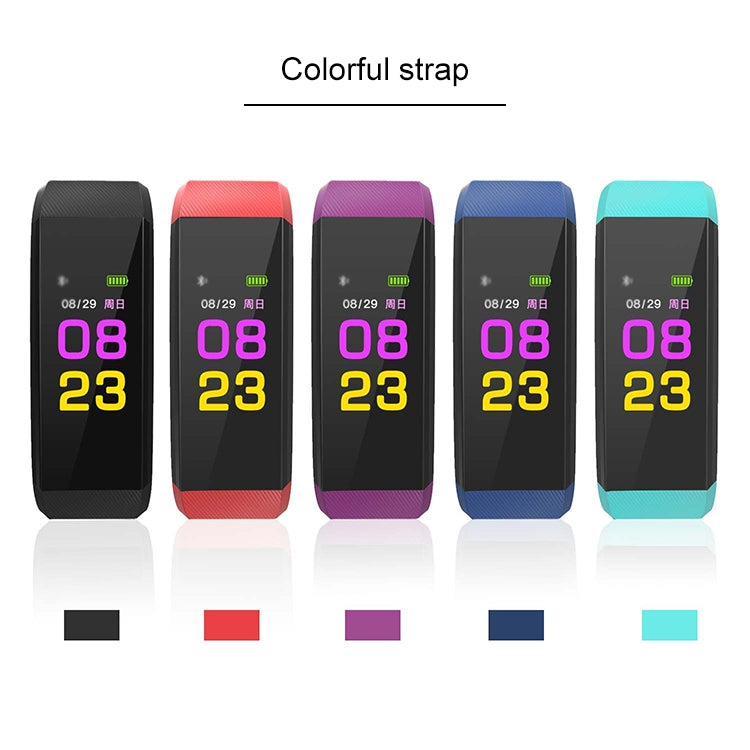 115Plus 0.96 inches OLED Color Screen Smart Bracelet,Support Call Reminder /Heart Rate Monitoring /Blood Pressure Monitoring /Sleep Monitoring /Sedentary Remind(Red)