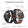 DT98 1.3 inch TFT Color Screen Leather Watchband Smart Watch, Support Call Reminder /Heart Rate Monitoring /Blood Pressure Monitoring /Sleep Monitoring (Light Brown)