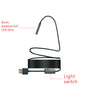 2.0MP HD Camera WiFi Endoscope Snake Tube Inspection Camera with 8 LED, Waterproof IP68, Lens Diameter: 8mm, Length: 3.5m, Hard Li
