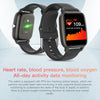 T98 1.4 inch Color Screen Smart Watch, IP67 Waterproof, Support Body Temperature Measurement / Heart Rate Monitoring / Blood Pressure Monitoring / Sedentary Reminder / Calories(Black)