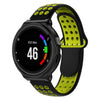 Double Colour Silicone Sport Wrist Strap for Garmin Forerunner 220 / Approach S5 / S20 (Black Yellow)